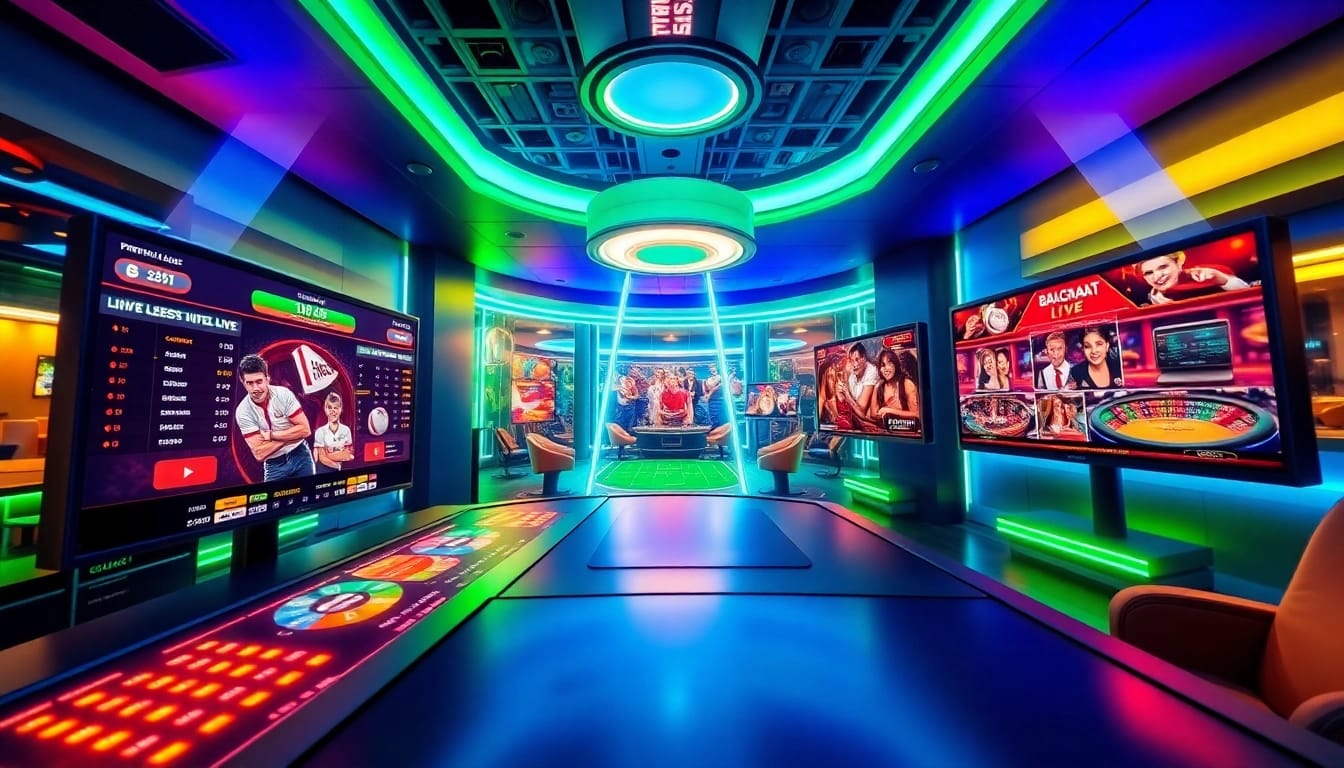 Experience seamless betting on okvipwin.live with a vibrant gaming dashboard showcasing live casino games.
