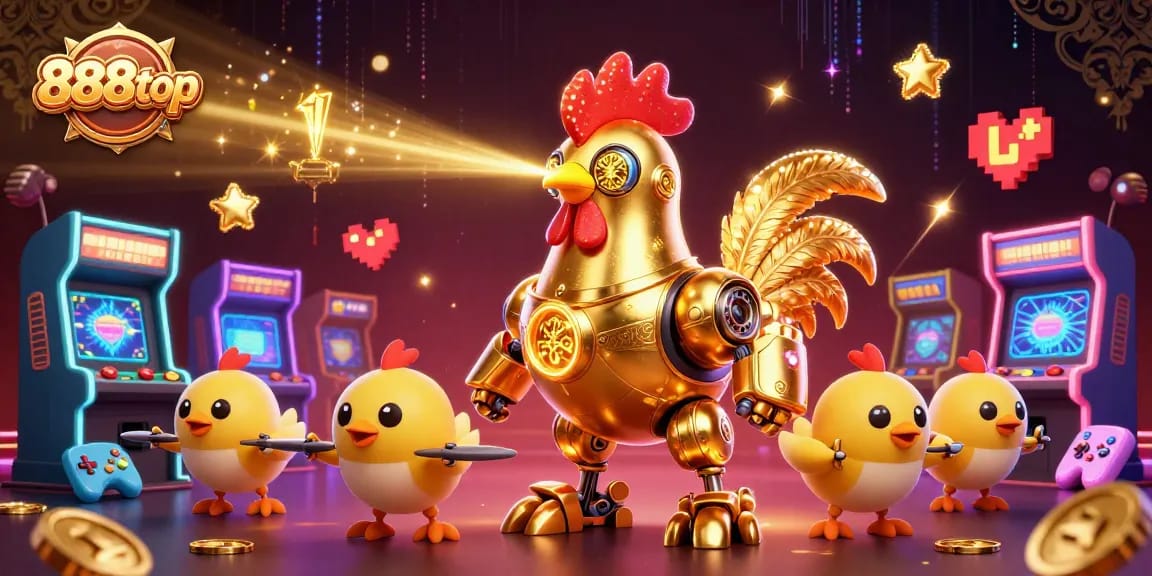 Experience thrilling gaming adventures with 888top, featuring a futuristic casino atmosphere and vibrant elements.