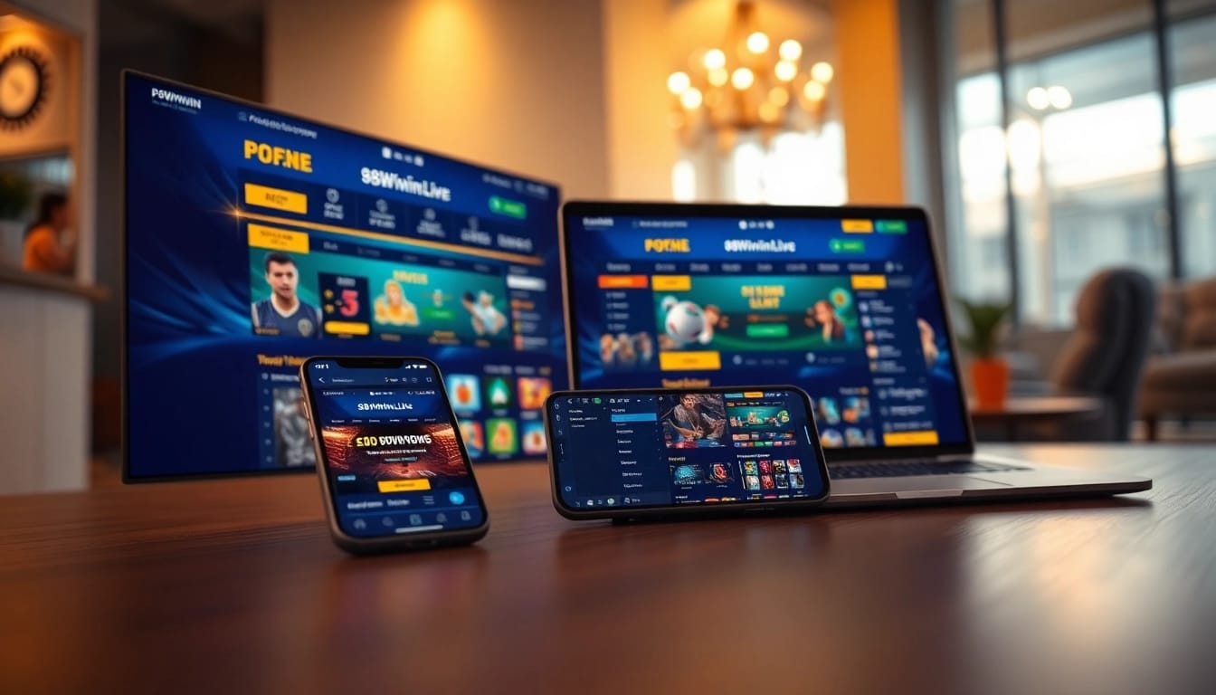 Explore the online gambling experience on 98winwin.live, showcasing its sleek interface and vibrant games.