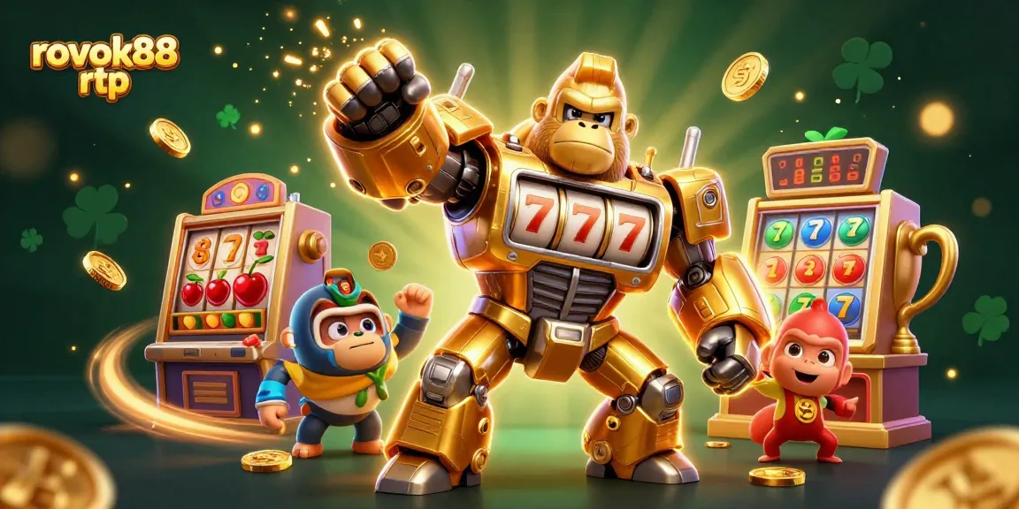 Experience thrilling wins with rokok88 rtp and slot machine excitement in dynamic casino illustration.