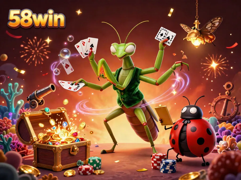 Experience thrilling gaming with 58win in a vibrant casino scene, enjoying immersive visuals.