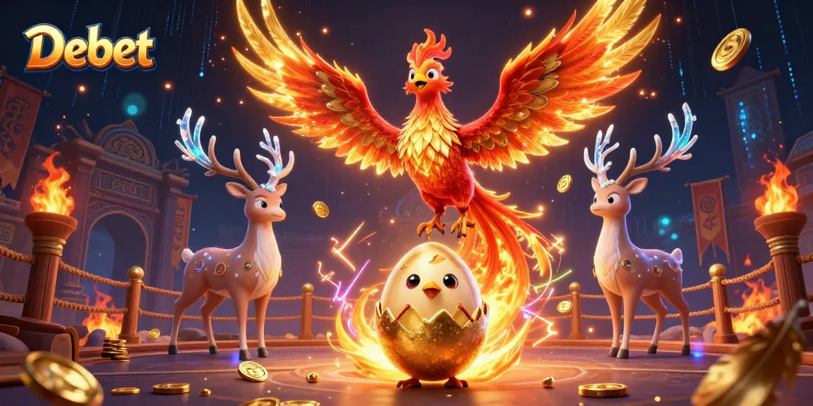 Experience thrilling betting with Debet in a vibrant fantasy casino world.