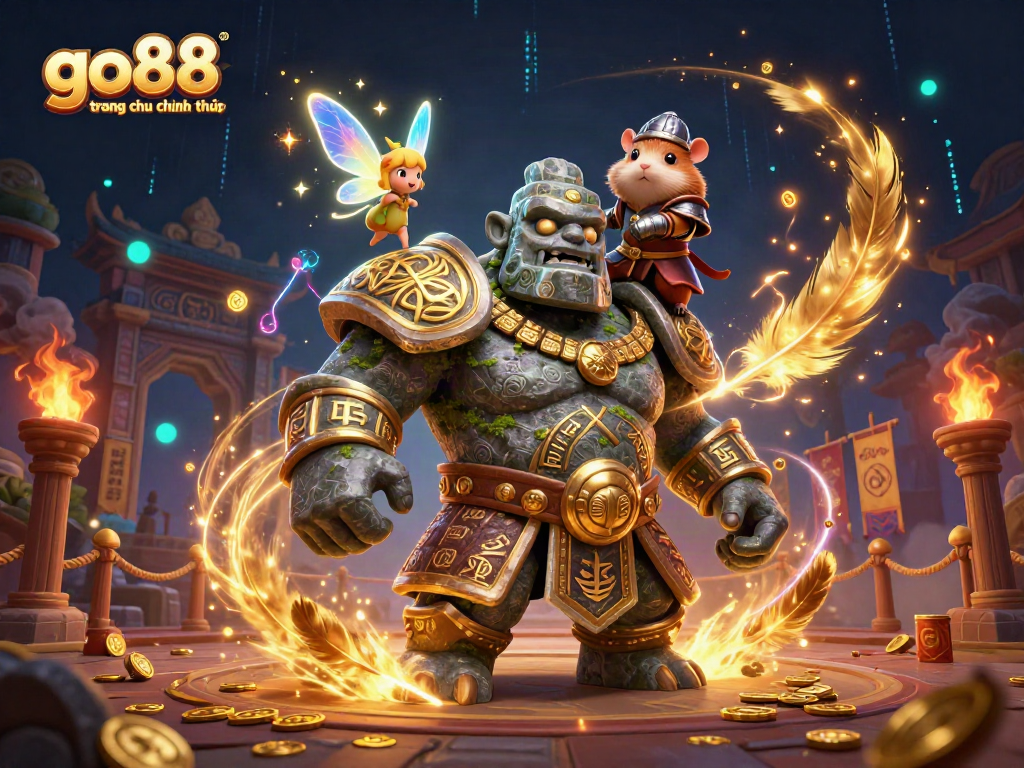 Engage with go88 trang chu chinh thuc in an enchanting 3D illustration featuring a magical arena.