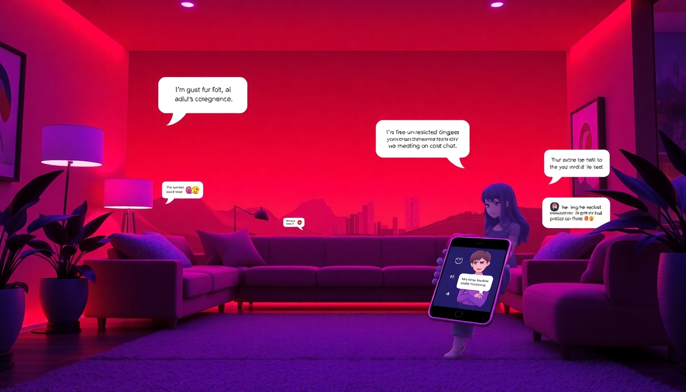 Engage in ai sex chat free with AI characters in a vibrant digital interface