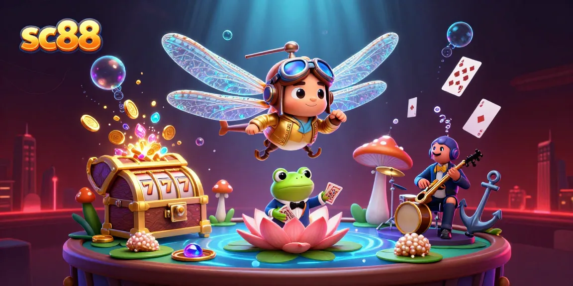 Engage in thrilling gameplay at sc88 with vibrant casino-themed characters and elements.