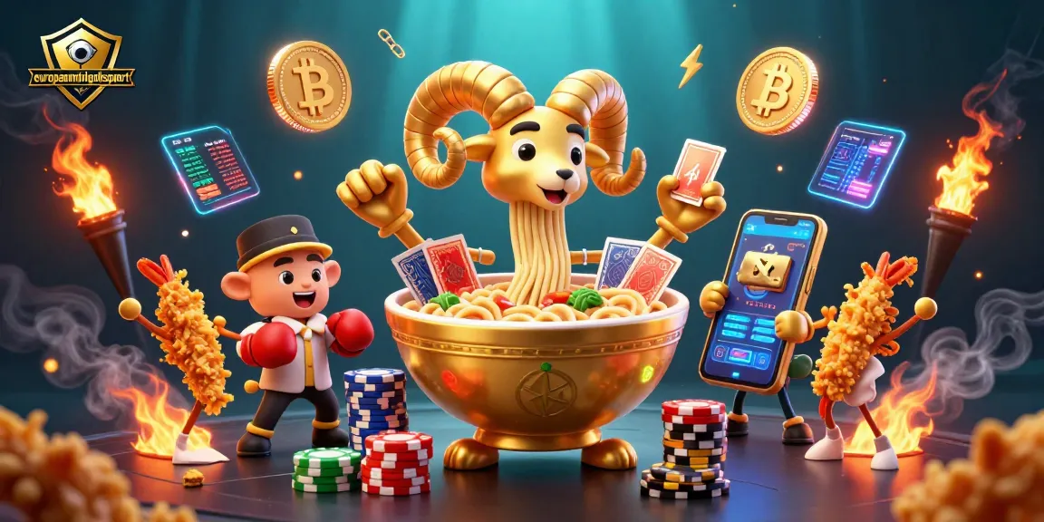 Experience thrilling gaming action in the europeanminigolfsport scene, featuring playful casino characters and crypto elements.