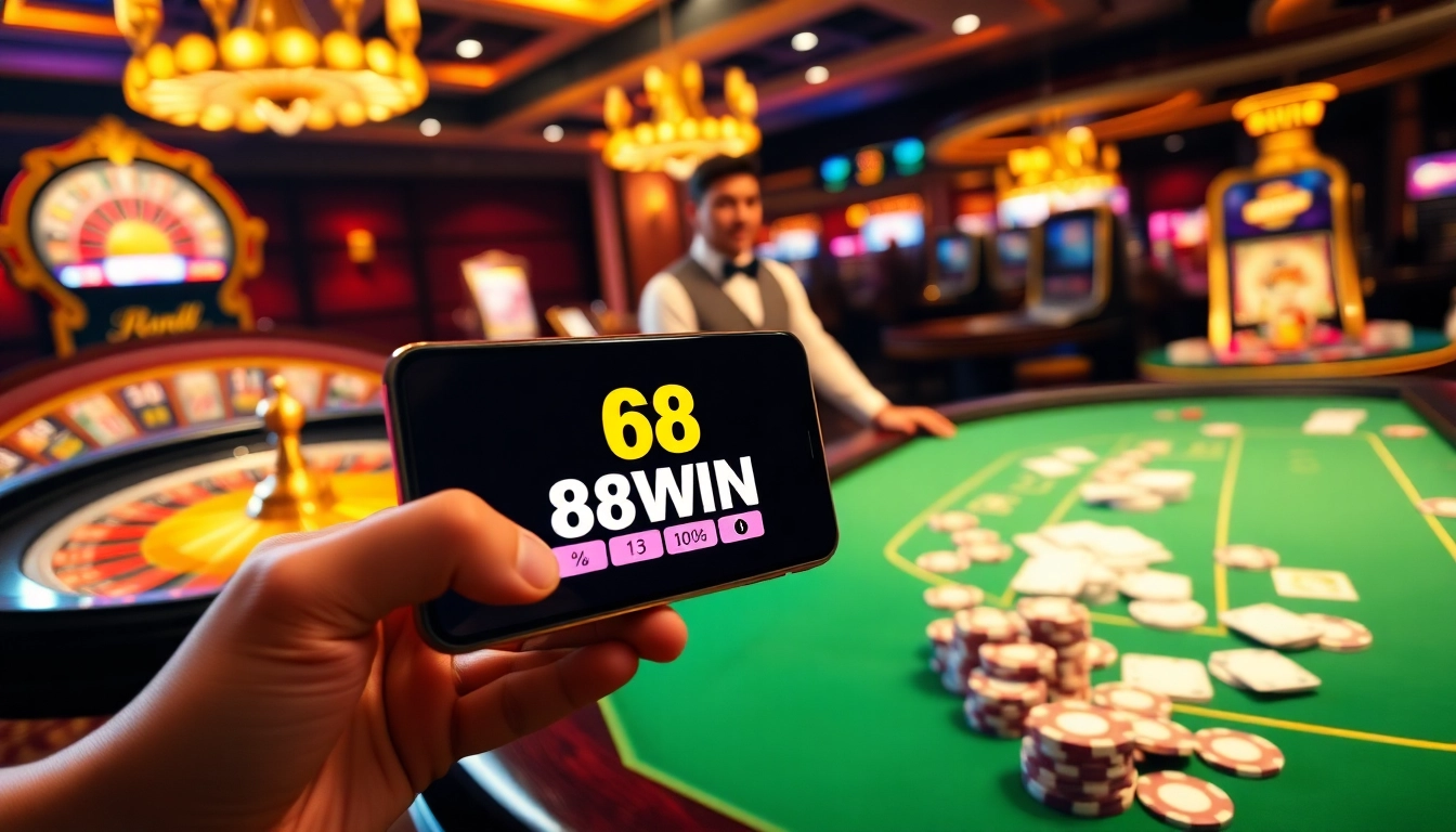 Experience the thrill with the 68WIN app as you play exciting casino games online.