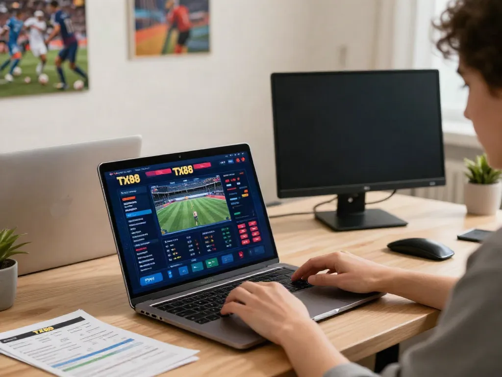Engaging online betting experience on TX88 platform with live gaming elements.