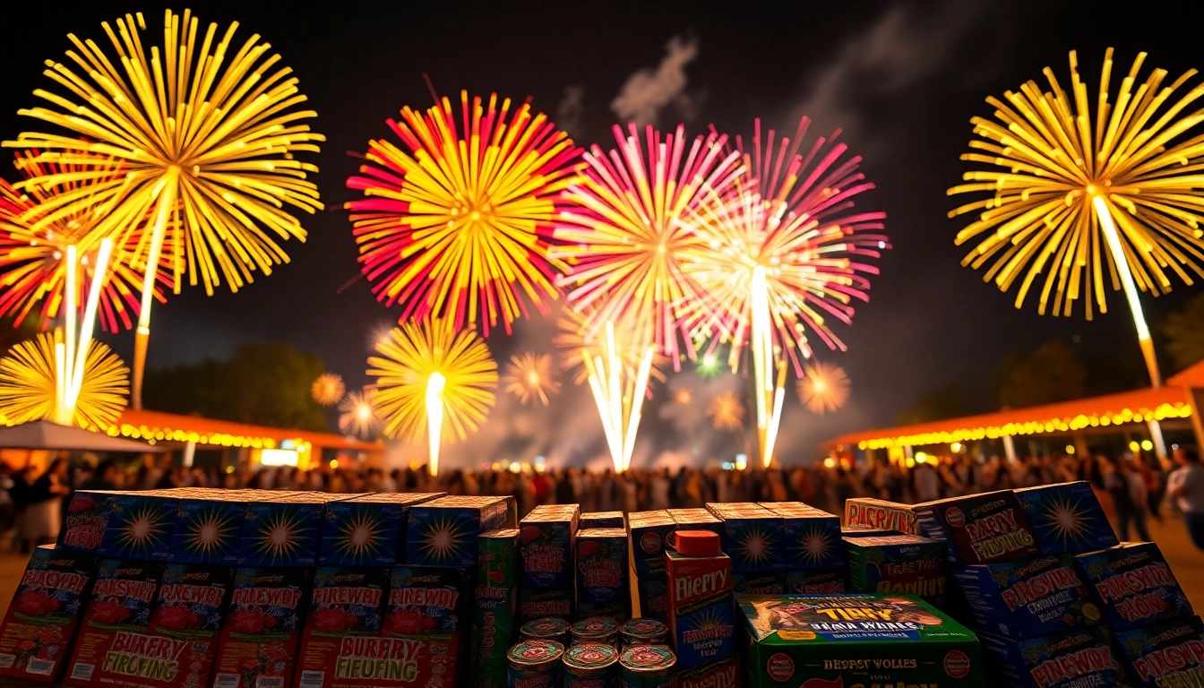 Catch stunning wholesale fireworks lighting up the night sky in a vibrant celebration.