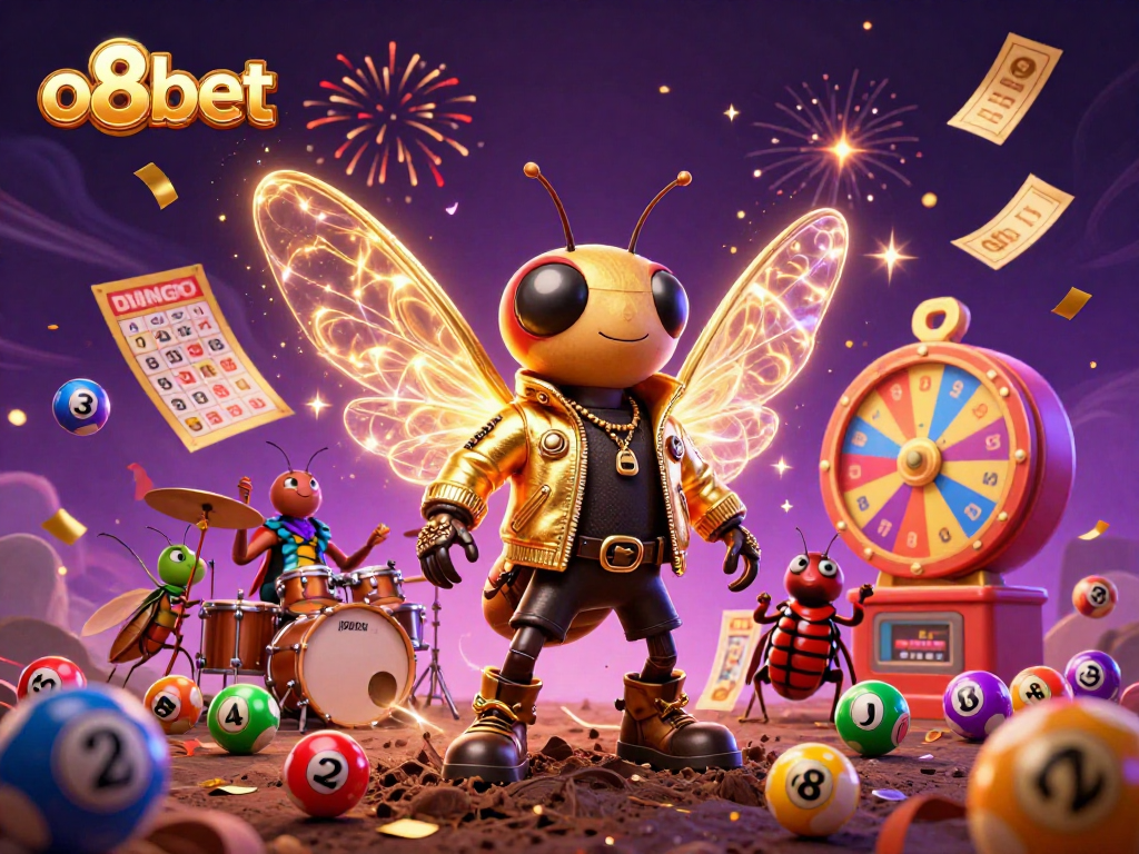 Experience the excitement of o8bet with dynamic 3D casino elements and vibrant characters.