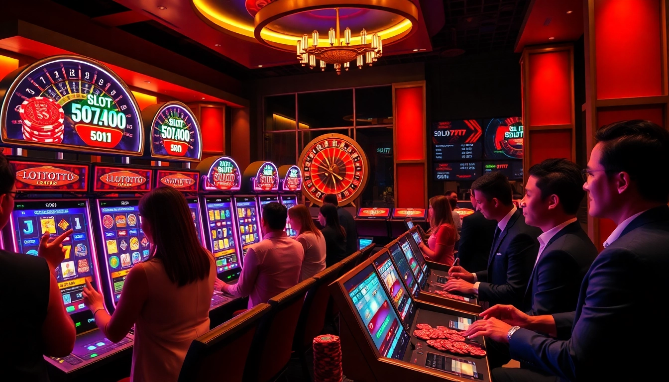 Experience the excitement of Slot777 with vibrant slot machines and luxurious casino gaming.