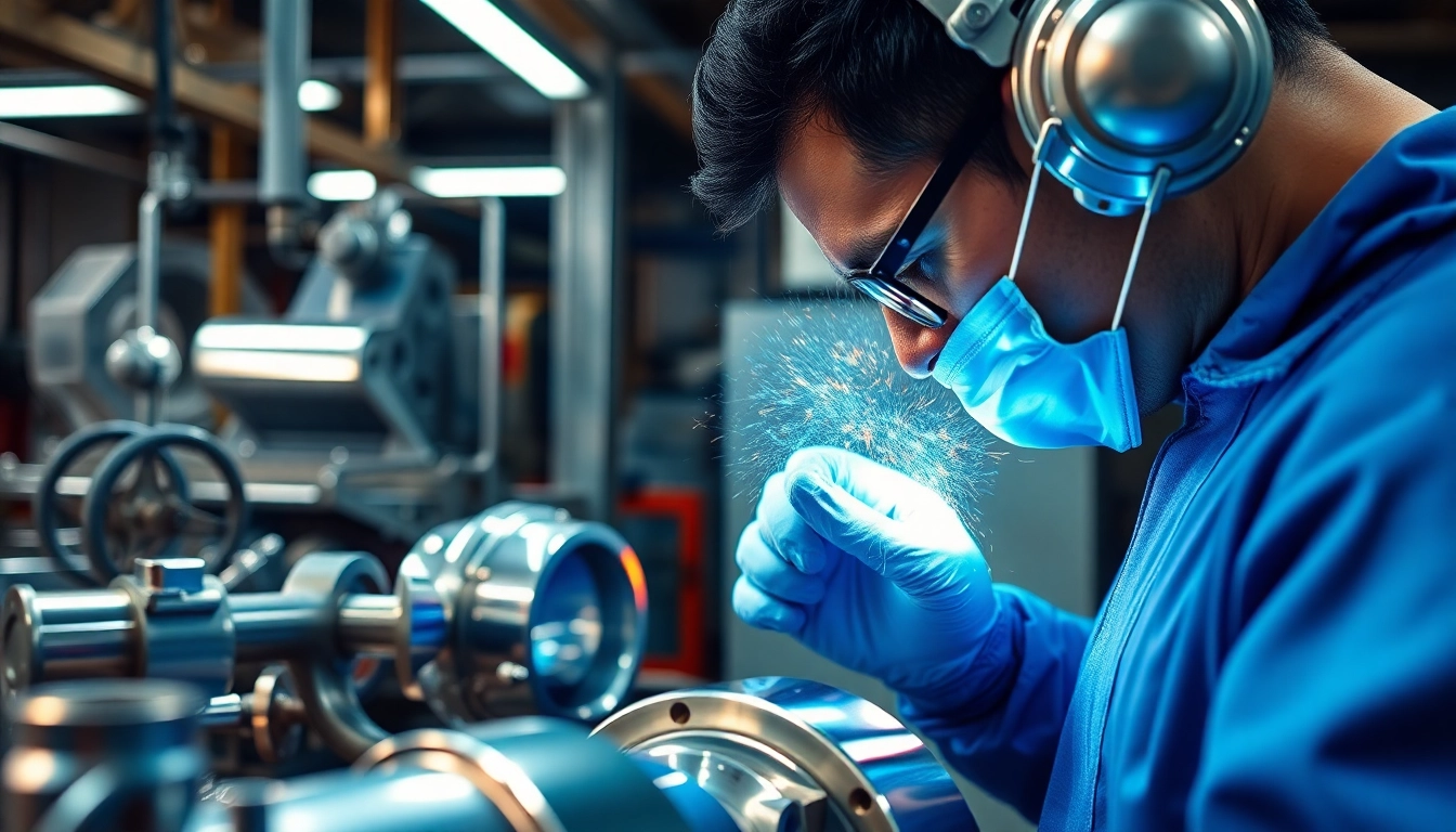 Zinc plating process in Malaysia showcasing professionalism and quality craftsmanship in an industrial setting.