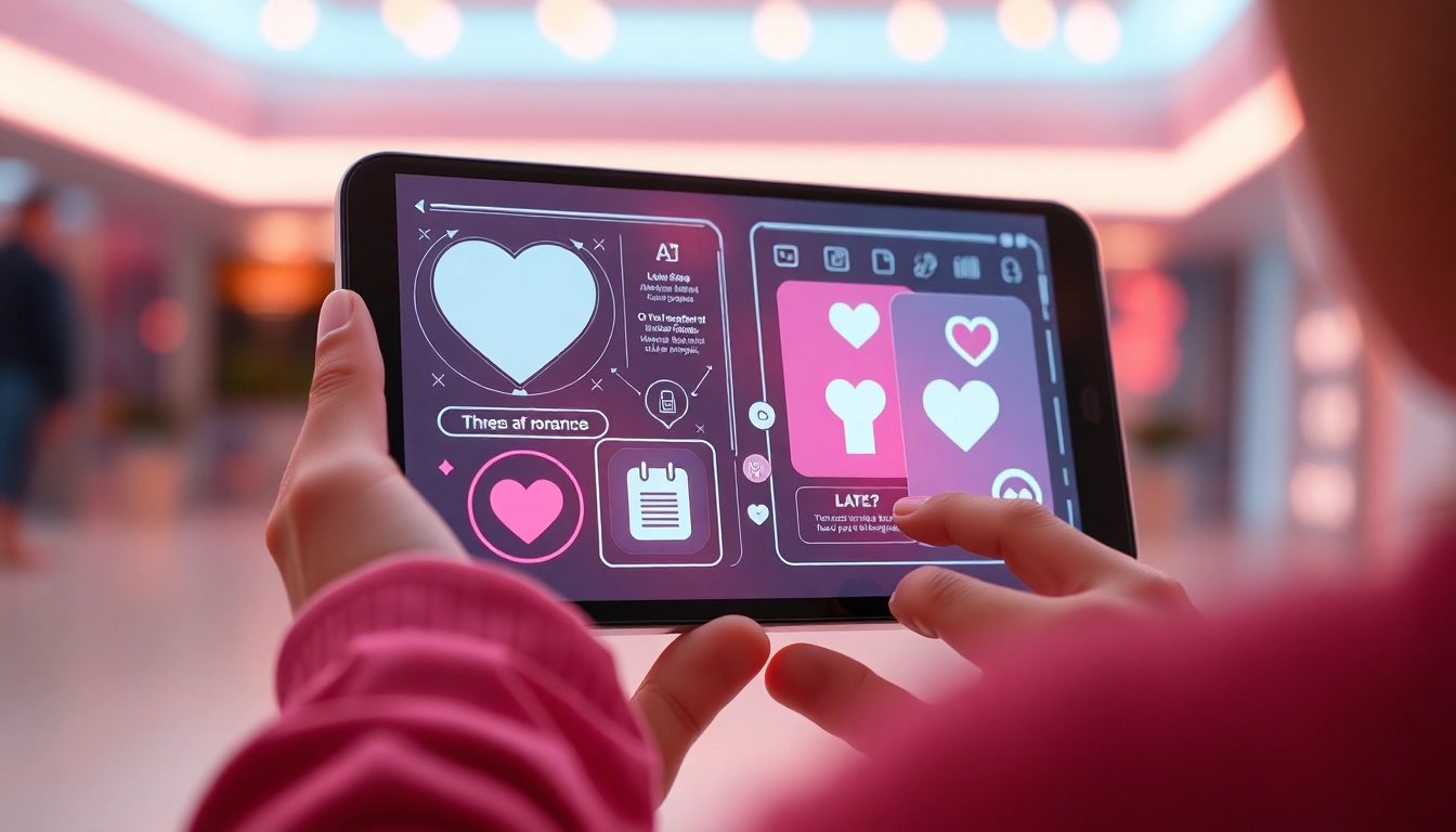 Interactive AI interface exploring themes of sex AI and relationships.