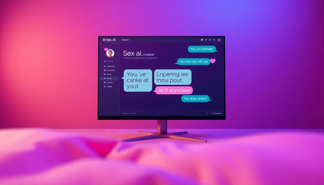 Engaging AI chatbot interface for intimate conversations about sex ai in a warm, inviting atmosphere.