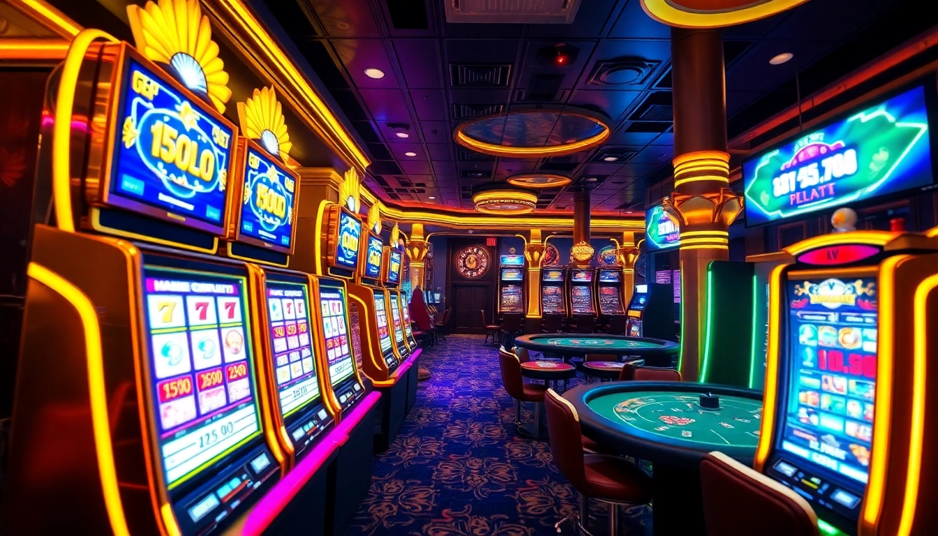 Experience the excitement of doaslot slot machines in a luxurious casino setting.